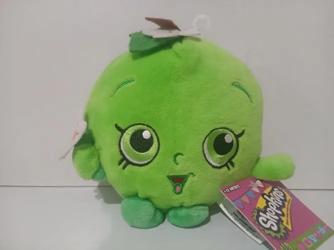 Pelúcia shoppkins maçã verde 20 cm dtc