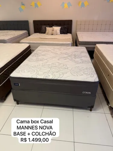 Cama Box Casal MANNES NOVA - ENTREGO