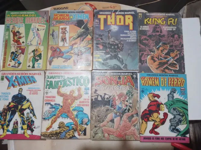 Lote 8 Grandes herois marvel nrs 3,4,5,6,7,11,12,13