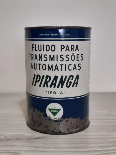 Antiga Lata Óleo Motor Ipiranga Fluído