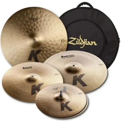 Kit Pratos Zildjian KP100 K Series 15/17/19/22 C/ Bag