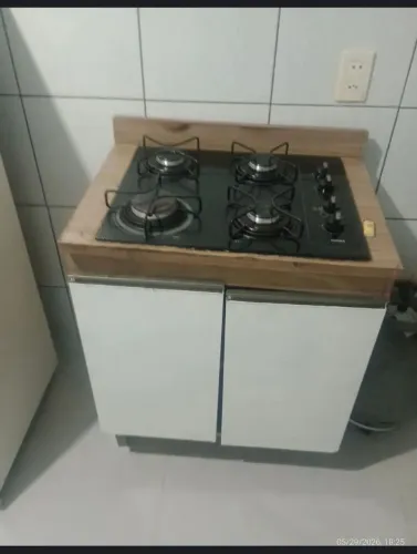 Fogao cooktop + armario