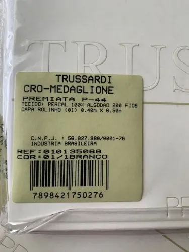CAPA ROLINHO TRUSSARDI CRO-MEDAGLIONE NOVA BRANCA (O PAR)