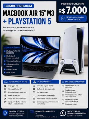 Unitário 5.500 leva o Mac 3000 leva o play