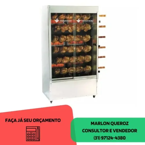 Assadeira de Frangos p/ 30 Frangos Venâncio