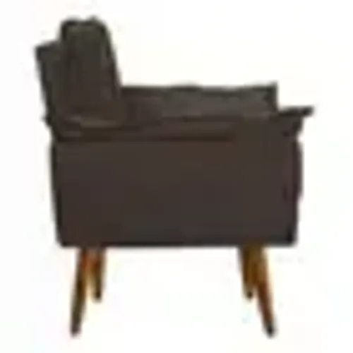 Poltrona Decorativa Estofada Pérola