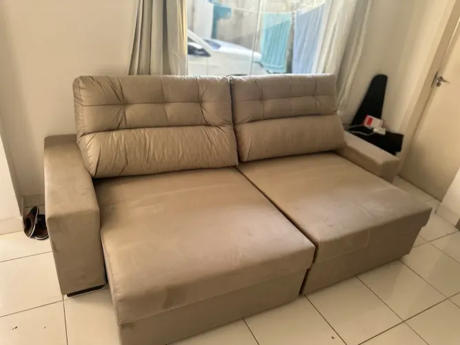 Sofá retrátil e reclinável 2,50 / NOVO / entregamos 
