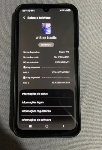 Celular a15 samsung