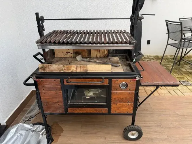 ? CHURRASQUEIRA PARRILLA ARTESANAL COMPLETA - GRANDE E ROBUSTA