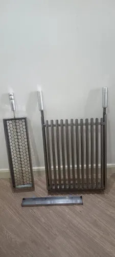 Grelha Argentina Inox c/Coletor + (Brinde)