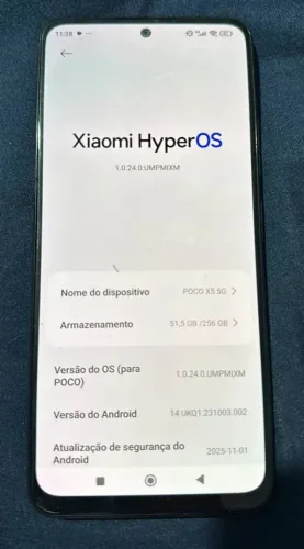 Poco x5 5g - funcionando perfeitamente.