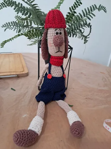 Cachorrinho Mau Mau em Amigurumi