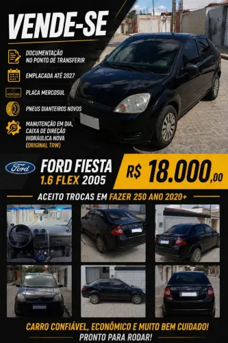 Ford Fiesta Sed. 1.6 8V Flex 4P 2005