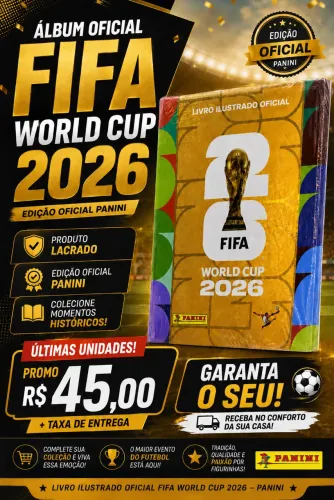 Álbum da copa dourado capa dura