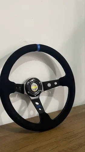 Volante OMP Suede Azul