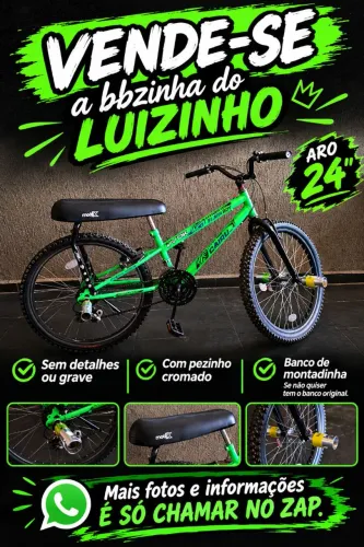 Bicicleta infantil aro 24