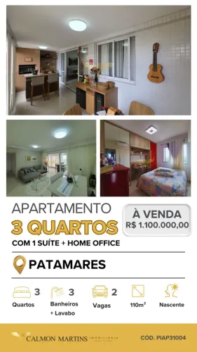 PLATNO GREENVILLE Em Patamares com 3 quartos