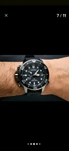 Relógio Citizen Promaster Aqualand Eco-Drive Solar Preto 46.5mm BN2036-14E