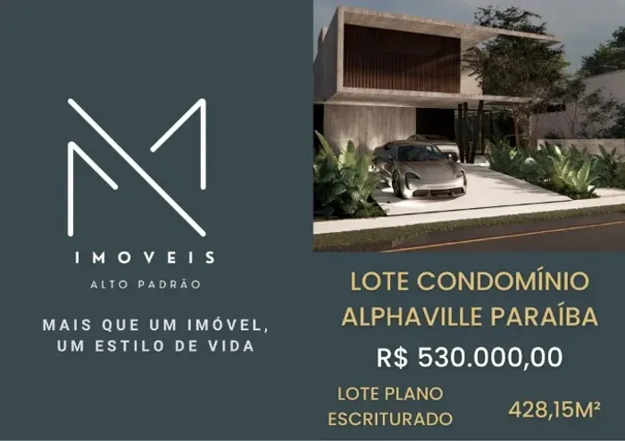 LOTE ALPHAVILLE BAYEUX COM PROJETO