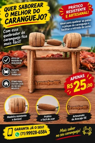 Conjunto de quebrado de caranguejo e lagosta de 4 martelos e 4 tábua