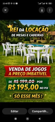 Mesas e cadeiras bistrô com o melhor preço do Estado de SP 