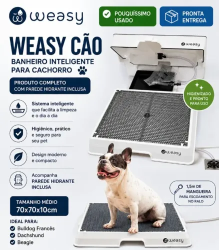 Weasy Cão Banheiro inteligente para cachorro