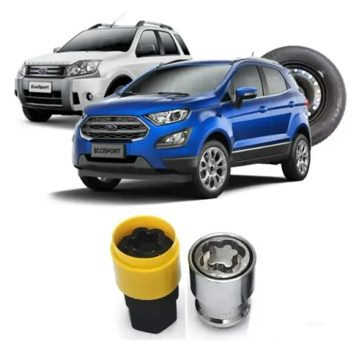 Kit Trava Antifurto Estepe Ford Ecosport_Aceito Cartão