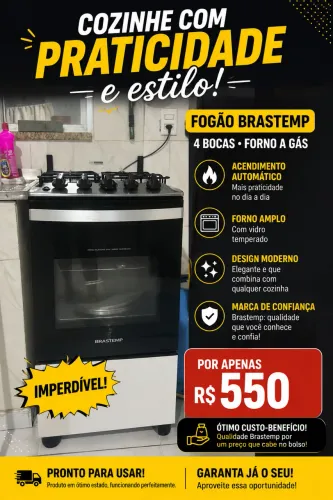 FOGÃO BRASTEMP ELÉTRICO AUTOMOTICO 