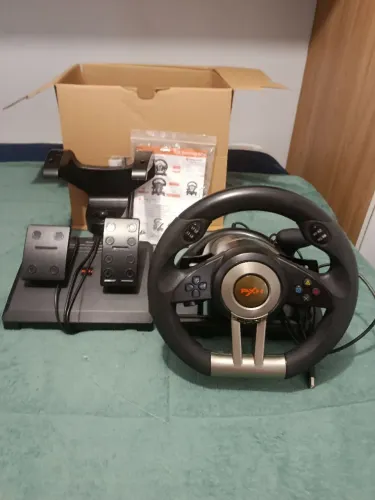 Volante Gamer PXN V99 Pro com Pedais - Completo