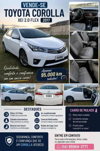 Toyota Corolla XEI 2.0 Flex 16V Aut. 2017