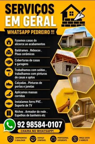 Reforma ou reparos residêncial ou predial