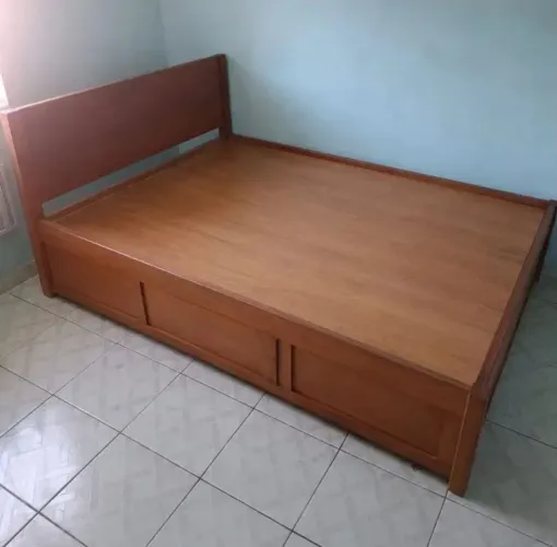 Cama casal madeira 4 gavetas