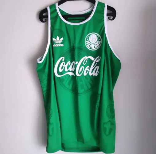 Camisa Palmeiras regata retrô Coca-Cola