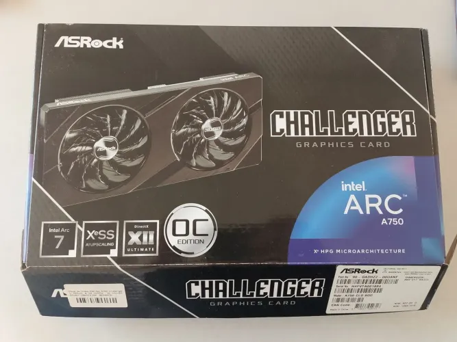 Placa de vídeo Intel Arc A750, 8GB, GDRR6