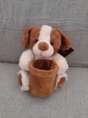 Cachorro com pote Cacau Show novo com etiqueta