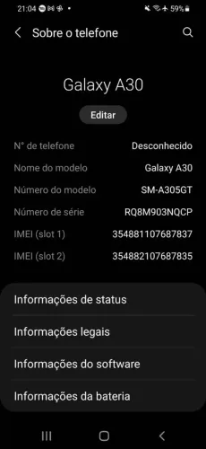 Celular a30 270 