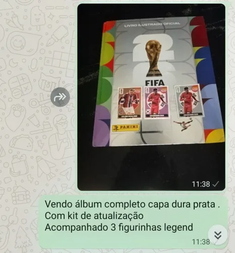 Álbum de figurinhas completo