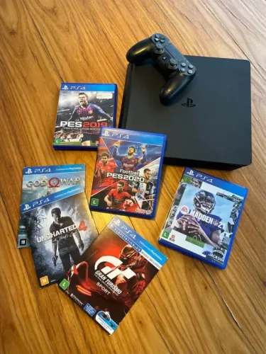 PlayStation 4 Slim 500Gb + 06 jogos