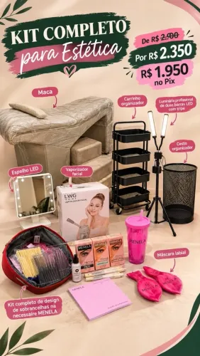 Kit Completo Estética com Brindes Exclusivos