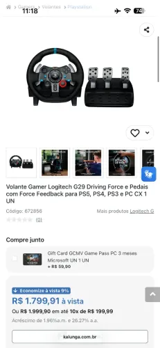 Volante gamer