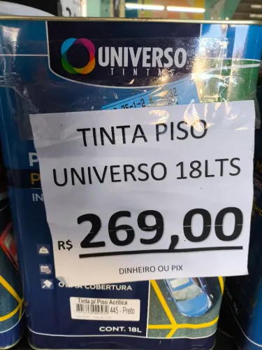 Tinta P/ Piso 18L Premium R$269,00un Pix