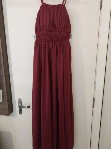 Vestido de Festa Madrinha Formatura Marsala