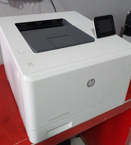 Impressora laser colorida hp m452dw ideal para gráfica rápida e transfer giro 360up 