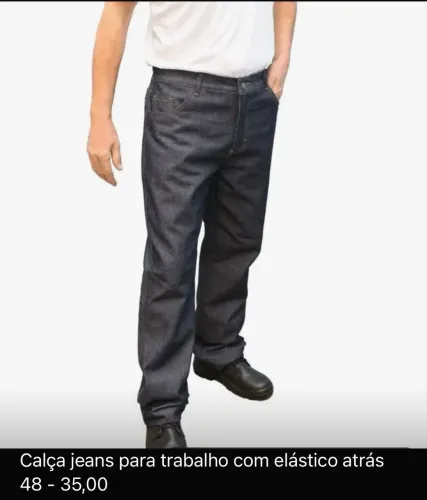 Calça jeans para uniforme 48