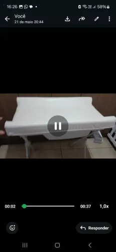 Banheira com trocador
