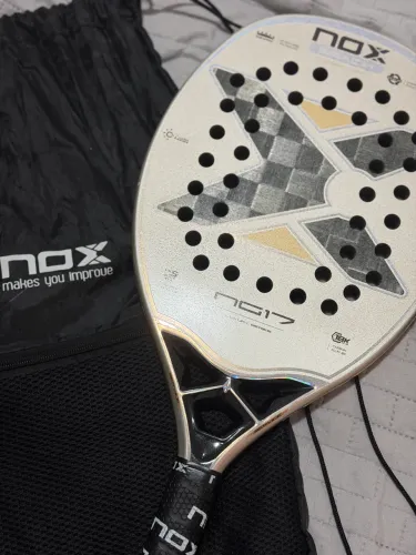 Raquete Beach Tennis NOX NG17 Luxury Series 18K + Capa Original