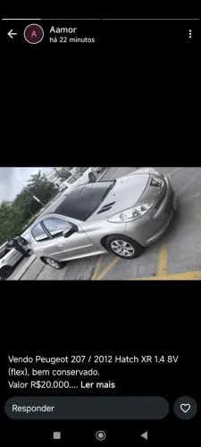 Peugeot 207 XR 1.4 Flex 8V 5P 2012