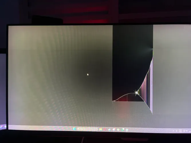 monitor 165hz tela quebrada