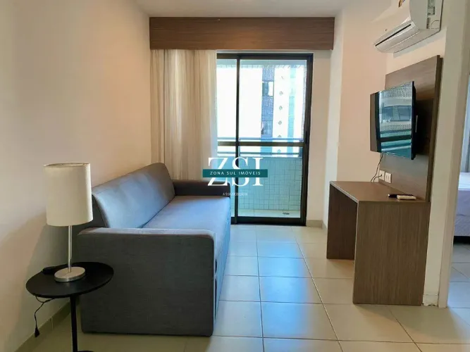 Flat para locação próximo ao colégio Santa Maria e Boa Viagem, mobiliado e decorado, com s