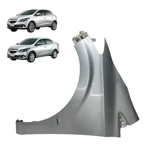 Paralama Gm Onix Prisma 2015 A 2017 Esquerdo Com Detalhe